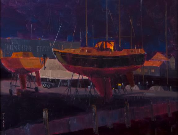 Oxford Boat Yard Nocturne